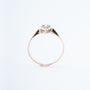Markies ring met roos geslepen diamanten