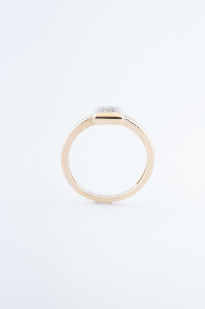 Gouden ring met 4 briljanten