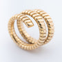 Gouden BVLGARI ring model Serpenti tubogas