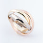 Gouden tri-color ring