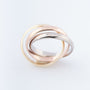 Gouden tri-color ring