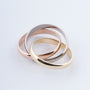 Gouden tri-color ring
