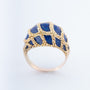 Gouden ring met emaille