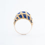 Gouden ring met emaille