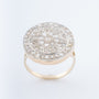 Gouden ring met roos geslepen diamanten