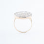 Gouden ring met roos geslepen diamanten