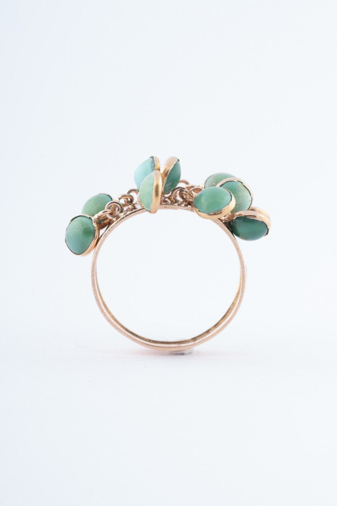 Gouden ring met turkooisen