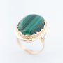 Gouden ring met malachiet