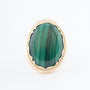 Gouden ring met malachiet