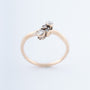 Antieke ring met 4 roos geslepen diamanten