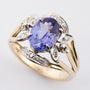 Gold ring with tanzanite