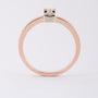 Rose gold solitaire ring