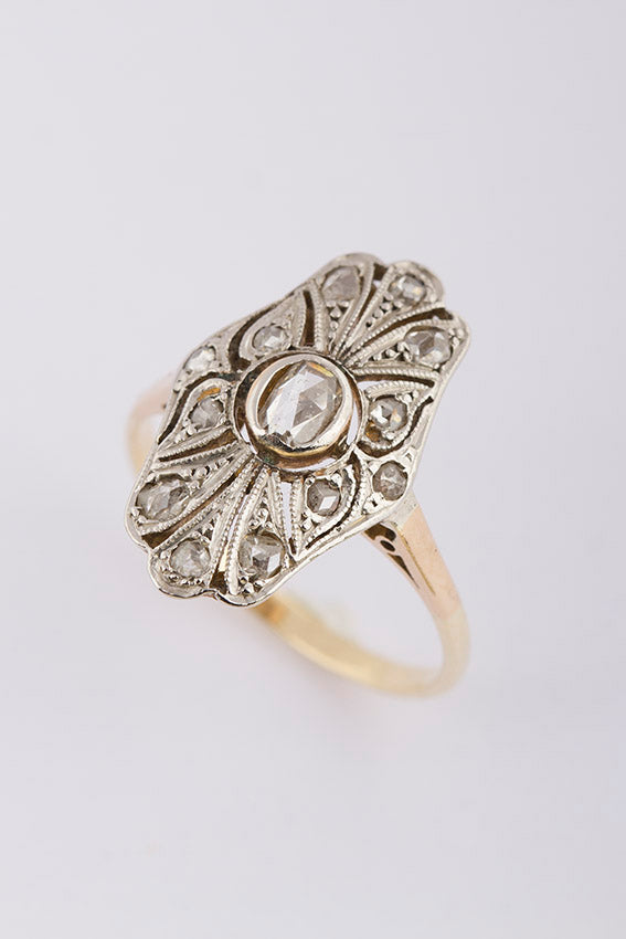 Antieke Art Déco ring