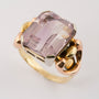 Retro ring with amethyst