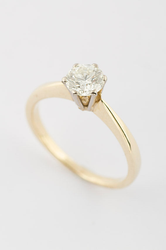 Solitaire ring with brilliant 0.78 ct.