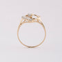 Gouden hart ring met diamanten