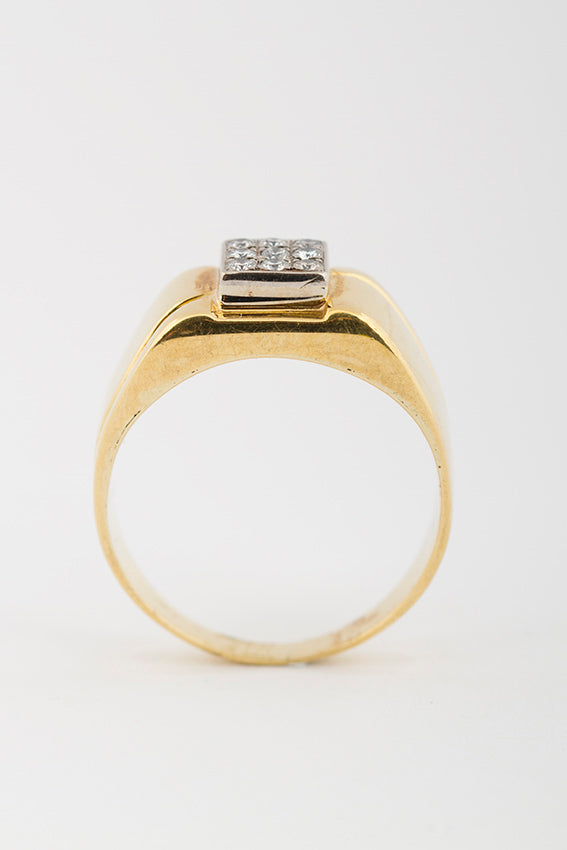 Gouden ring met briljanten
