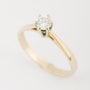 Gouden solitair ring met briljant 0.34 ct.