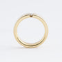 Gouden massieve ring met briljant