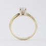 Wit/geel gouden solitair ring met briljant 0.61 ct.