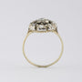 Oude gouden entourage ring met diamanten