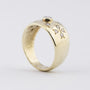 Gouden band ring met briljanten
