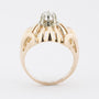 Gouden ring met roos diamant (50er jaren)