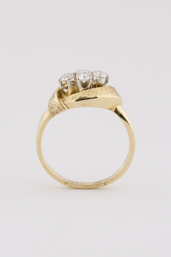 Gouden ring met 4 briljanten