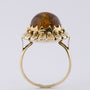 Gouden ring met barnsteen