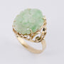 Gouden ring met jade