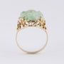 Gouden ring met jade