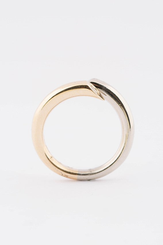 Wit/geel gouden Le Chic ring
