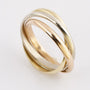 Gouden tri-color ring