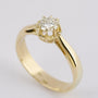 Gold solitaire ring with brilliant (0.55 ct.)
