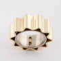 White/yellow gold artistic ring