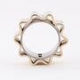 White/yellow gold artistic ring