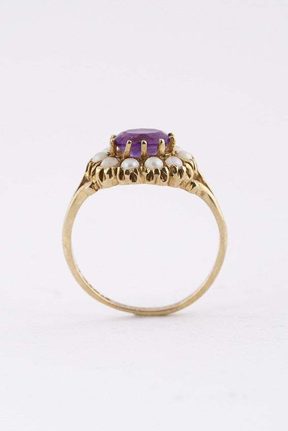 Gouden engelse victoriaanse ring