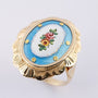 Gouden ring met emaille