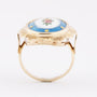 Gouden ring met emaille