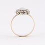Antieke gouden ring met opaal en diamanten