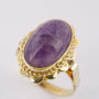 Gouden ring met amethist