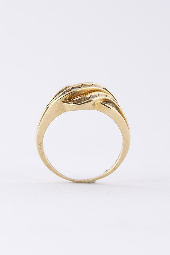 10 krt. ring met 29 briljanten