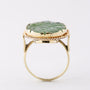 Gold ring with Jade