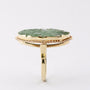 Gold ring with Jade