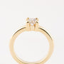 Gold solitaire ring