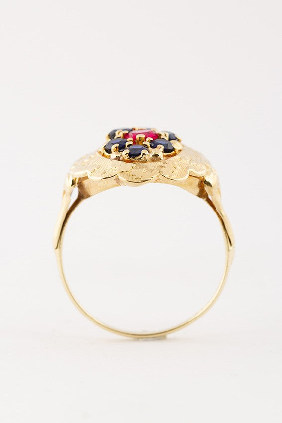 Gouden entourage ring
