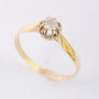 Gold solitaire ring