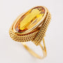 Gouden ring met citrien