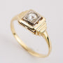 Gouden ring met een roos diamant