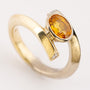 Ring with a citrine and brilliants.